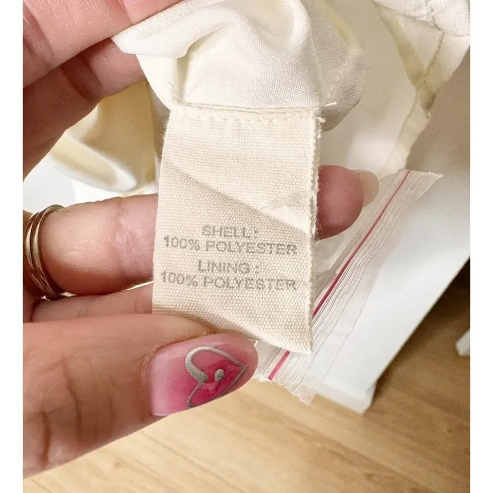 NWT Anthro Forever That Girl Strapless Slim Cream White Midi Dress Sequin Column - Picture 14 of 15